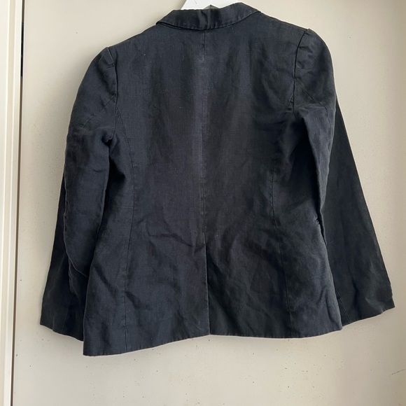 Joie Black Linen Blazer - Picture 2 of 4